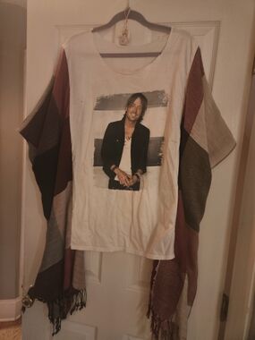 Upcycled Mix And Match Keith Urban Concert Tee Kimono